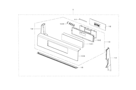 Part Location Diagram of DG34-00026B Samsung Touchpad - Black