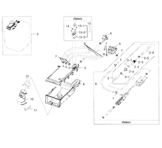 Housing Drawer Diagram and Parts List for WF331ANR XAA-0004 Samsung Washer