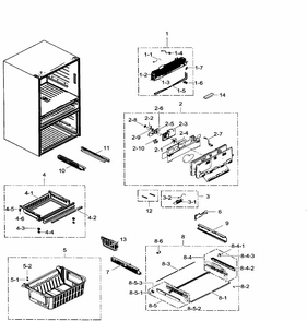 Part Location Diagram of DA97-13773A Samsung Tray Assembly Upper