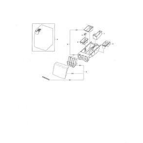 Drawer Diagram and Parts List for WF461ABP XAA-01 Samsung Washer