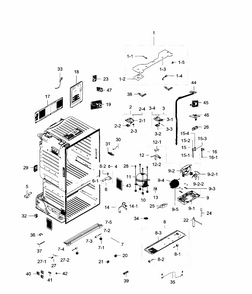 Cabinet Diagram and Parts List for RF28HFEDBBC AA-0002 Samsung Refrigerator