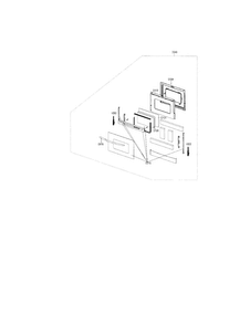 Door Diagram and Parts List for FER300SX XAC Samsung Range