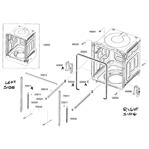 Tub Assembly Diagram and Parts List for DMR77LHS XAA-00 Samsung Dishwasher