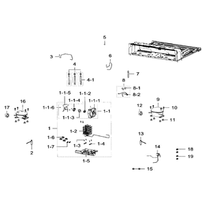 Cycle Diagram and Parts List for RF32FMQDBSR AA-02 Samsung Refrigerator