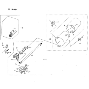Duct And Burner Diagram and Parts List for DVG54M8750W A3-0000 Samsung Dryer