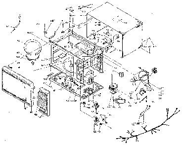 Cavity & Base Plate Diagram and Parts List for 4018922980  Kenmore Microwave