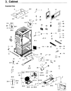 Part Location Diagram of DA63-08098A Samsung Cover component