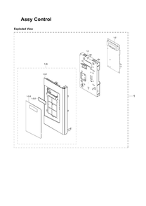 Part Location Diagram of DE34-00380C Samsung Touchpad Control - Black