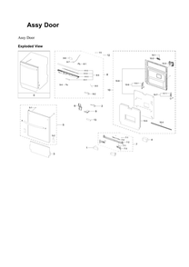 Part Location Diagram of DD97-00619B Samsung Outer Door Assembly