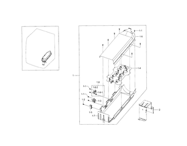 Duct Heater Diagram and Parts List for DV5471AEW XAA-0003 Samsung Dryer