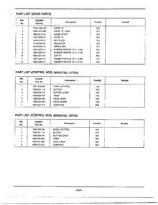 Complete Microwave Assembly Page 6 Diagram and Parts List for MW2170U XAA Samsung Microwave