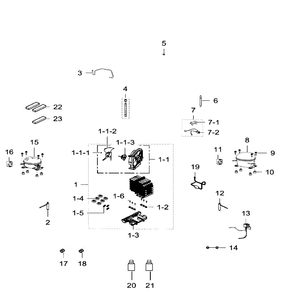 Cycle Diagram and Parts List for RF34H9960S4 AA-03 Samsung Refrigerator