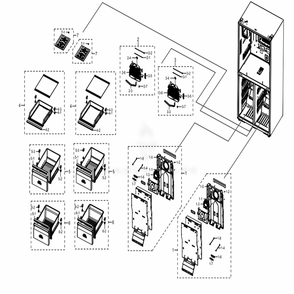 Freezer Diagram and Parts List for RF28N9780SR (AA)(0002) Samsung Refrigerator
