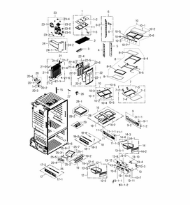 Part Location Diagram of DA81-06001A Samsung Fiulter Tank Case Assembly