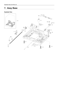 Part Location Diagram of DD61-00577C Samsung Base Plate