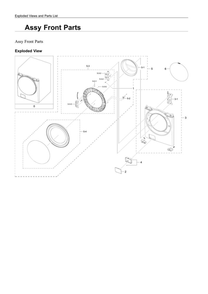 Part Location Diagram of DC97-22490A Samsung Filter Cover Assembly