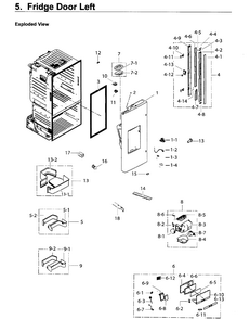 Part Location Diagram of DA63-06503A Samsung Guard-disp