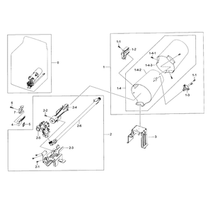 Duct Heater Diagram and Parts List for DV40J3000GW A2-0000 Samsung Dryer