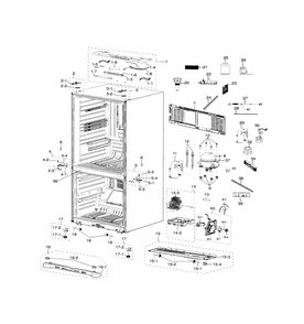Part Location Diagram of DA61-07420A Samsung PCB Case