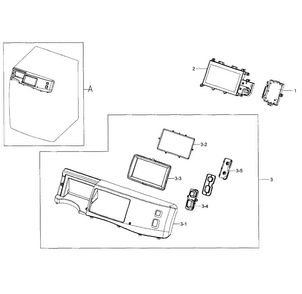 Part Location Diagram of DC92-01032A Samsung Electronic Control Board