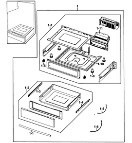 Part Location Diagram of DG96-00135A Samsung Assembly WIRE HARNESS-M;FTQ3