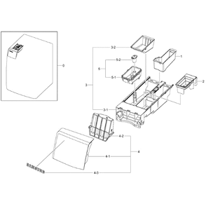 Drawer Diagram and Parts List for WF395BTPASU A2-0000 Samsung Washer