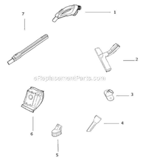 Page A Diagram and Parts List for PE7025A  Sanitaire Canister Vacuum