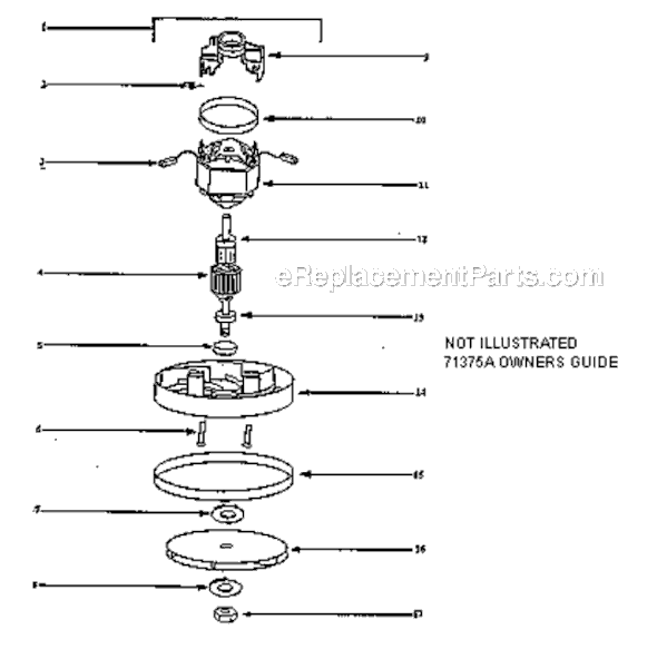 Page B Diagram and Parts List for S288A  Sanitaire Upright Vacuum