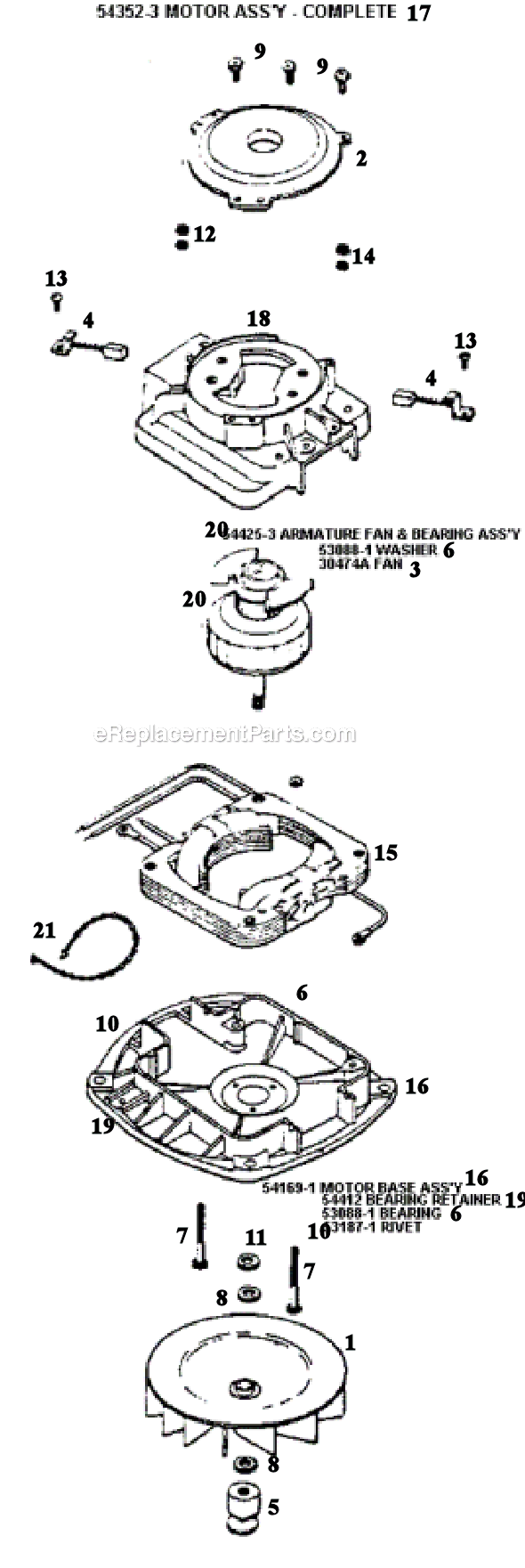 Page C Diagram and Parts List for S657A  Sanitaire Upright Vacuum