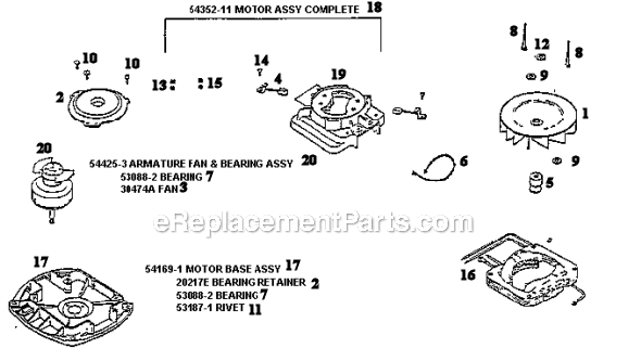 Page D Diagram and Parts List for S661E  Sanitaire Upright Vacuum