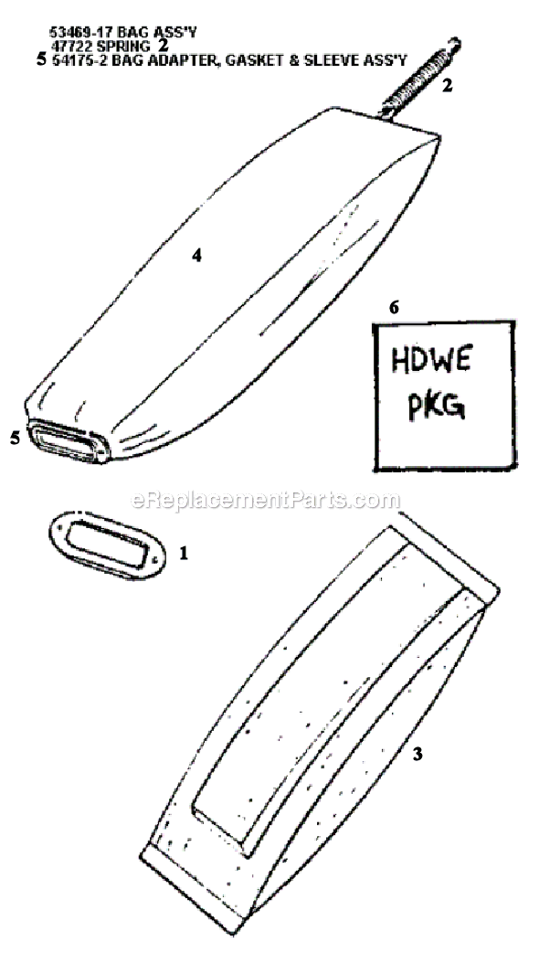 Page E Diagram and Parts List for S663A  Sanitaire Upright Vacuum