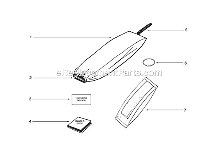Page A Diagram and Parts List for S675A  Sanitaire Upright Vacuum