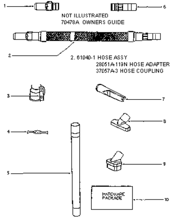 Page A Diagram and Parts List for SC4580AT-2  Sanitaire Upright Vacuum