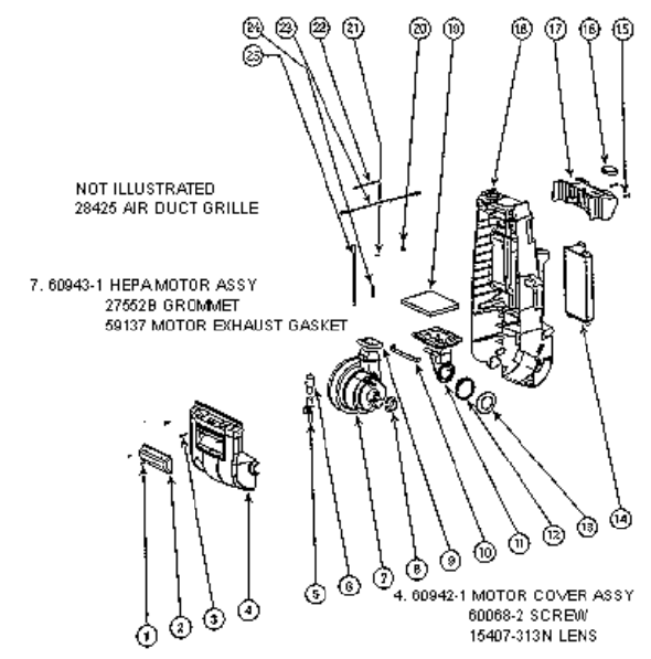 Page C Diagram and Parts List for SC4580AT-2  Sanitaire Upright Vacuum