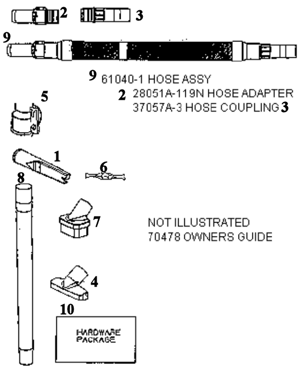 Page A Diagram and Parts List for SC4580AT  Sanitaire Upright Vacuum