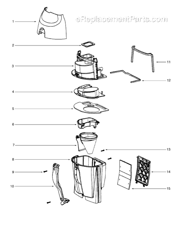 Page C Diagram and Parts List for SC4580BT  Sanitaire Upright Vacuum