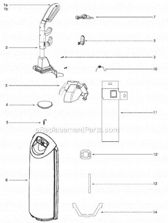 Page C Diagram and Parts List for SC5815A-2  Sanitaire Upright Vacuum