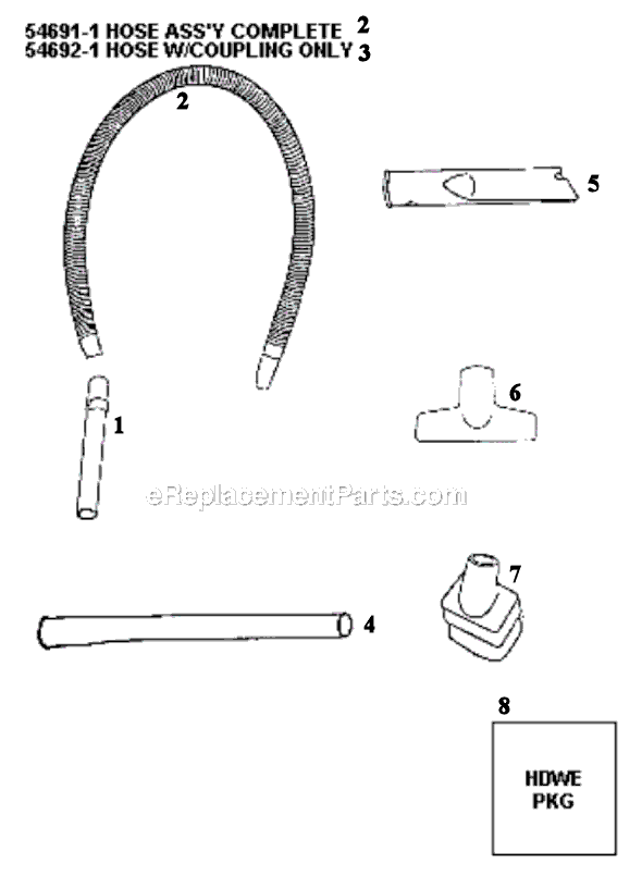 Page A Diagram and Parts List for SC6484BT  Sanitaire Upright Vacuum