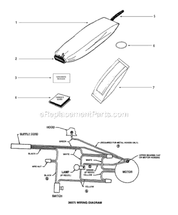 Page A Diagram and Parts List for SC678A-1  Sanitaire Upright Vacuum