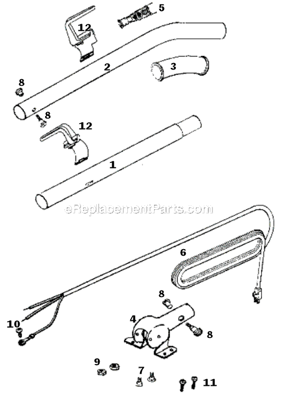 Page D Diagram and Parts List for SC684F-1  Sanitaire Upright Vacuum