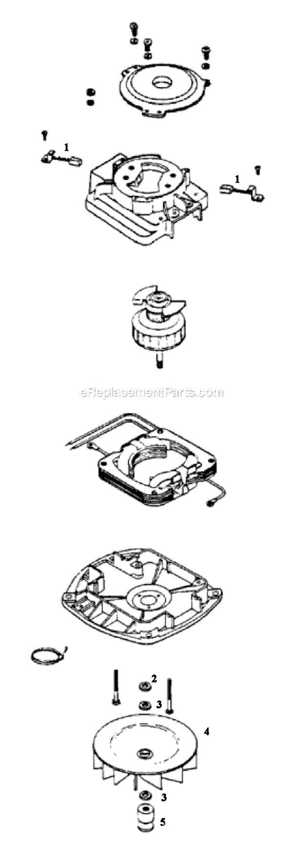 Page E Diagram and Parts List for SC684F-3  Sanitaire Upright Vacuum