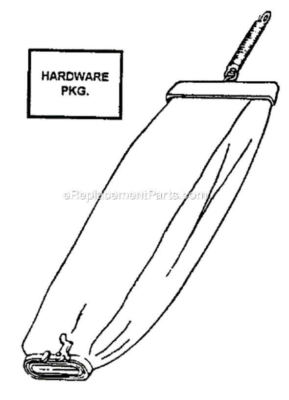 Page A Diagram and Parts List for SC684F  Sanitaire Upright Vacuum