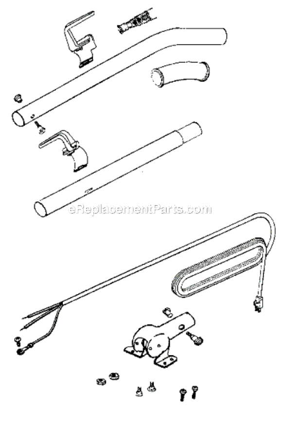 Page D Diagram and Parts List for SC684F  Sanitaire Upright Vacuum
