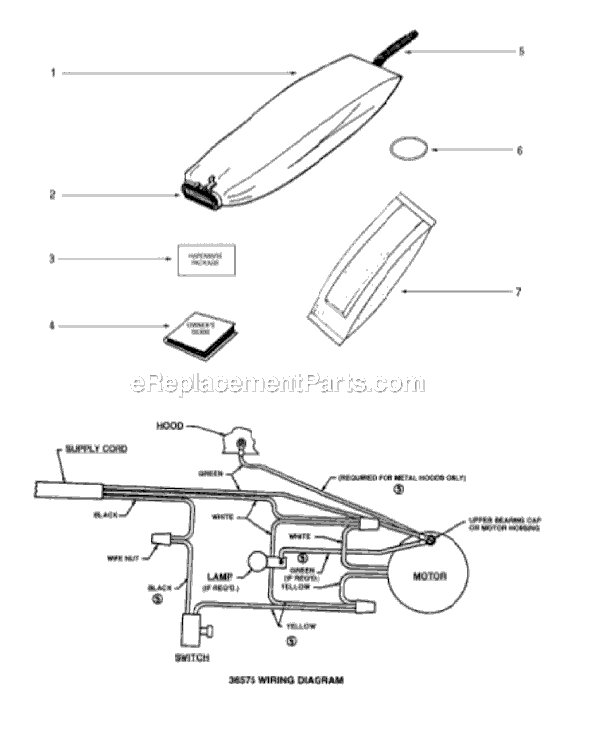 Page A Diagram and Parts List for SC688A-1  Sanitaire Upright Vacuum