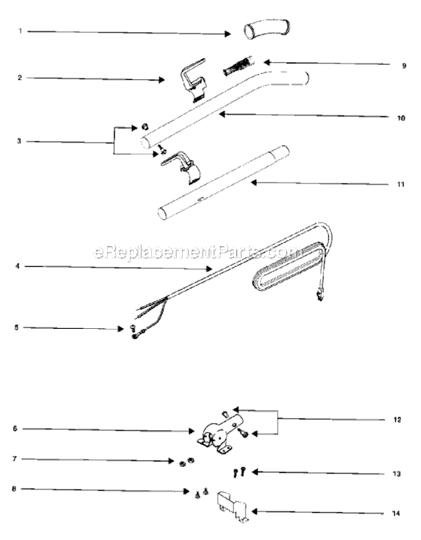 Page D Diagram and Parts List for SC688A-1  Sanitaire Upright Vacuum