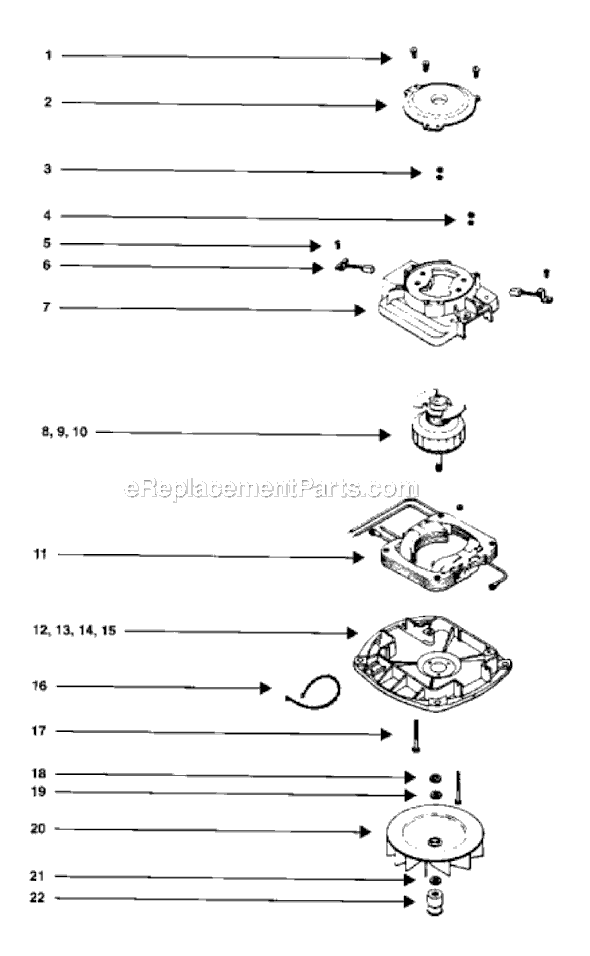 Page E Diagram and Parts List for SC688A  Sanitaire Upright Vacuum