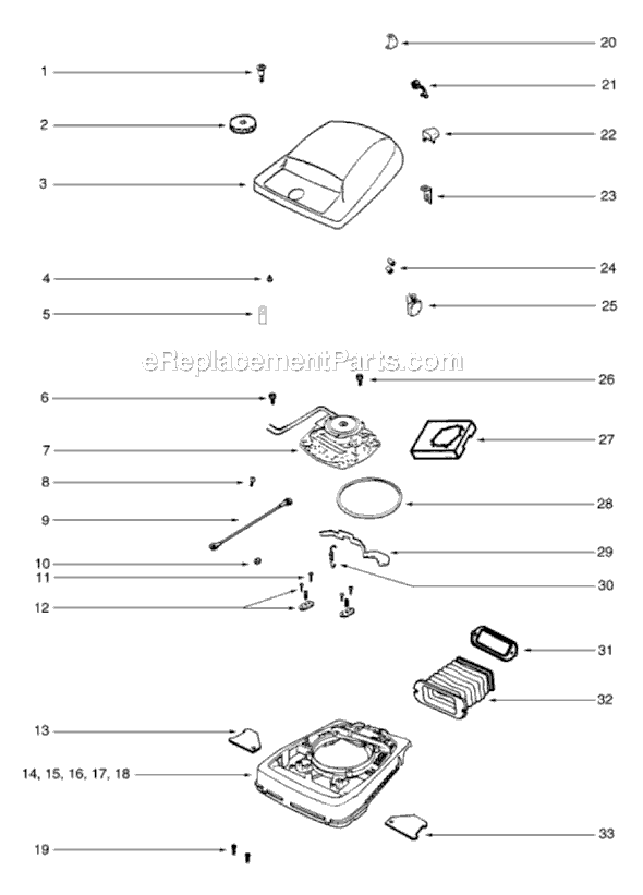 Page A Diagram and Parts List for SC689A-2  Sanitaire Upright Vacuum