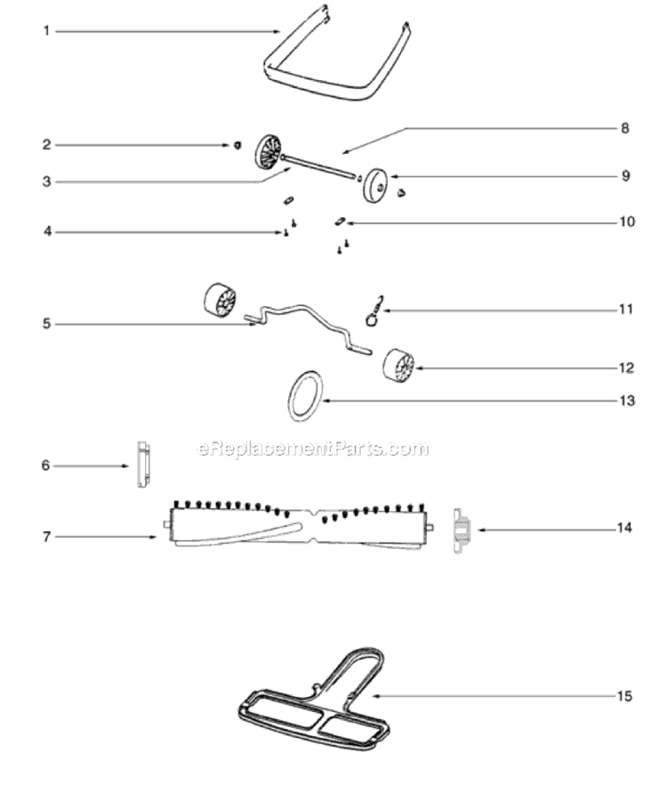 Page C Diagram and Parts List for SC689A-2  Sanitaire Upright Vacuum