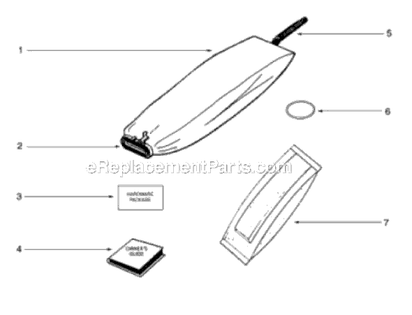 Page A Diagram and Parts List for SC883A-1  Sanitaire Upright Vacuum