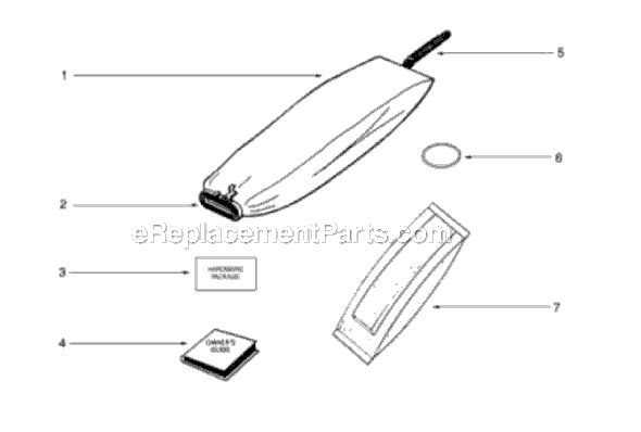 Page A Diagram and Parts List for SC883A  Sanitaire Upright Vacuum